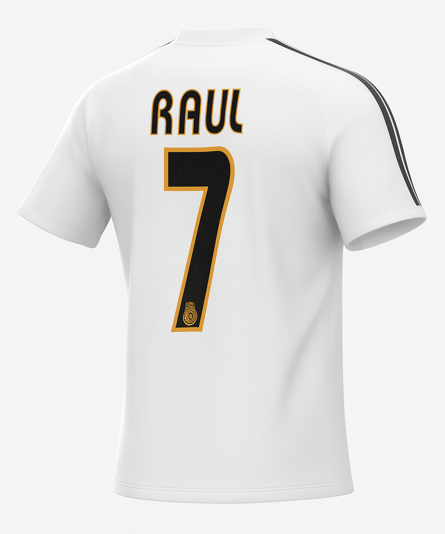 2003–04 Real Madrid Home Raul #7 (Feels Like New) - Size L - image 1