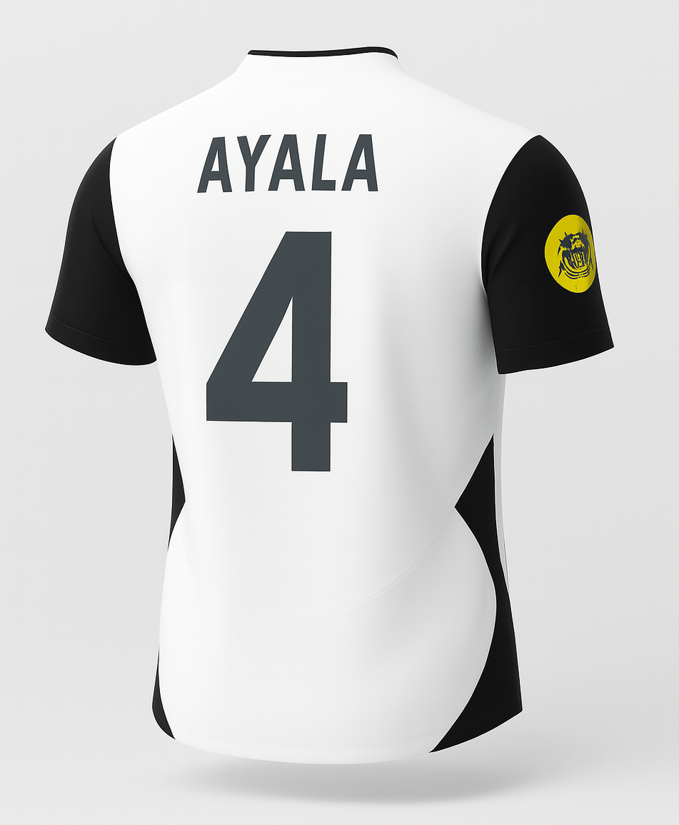 2003–04 Valencia Home Ayala #4 (Feels Like New) - Size XXL
