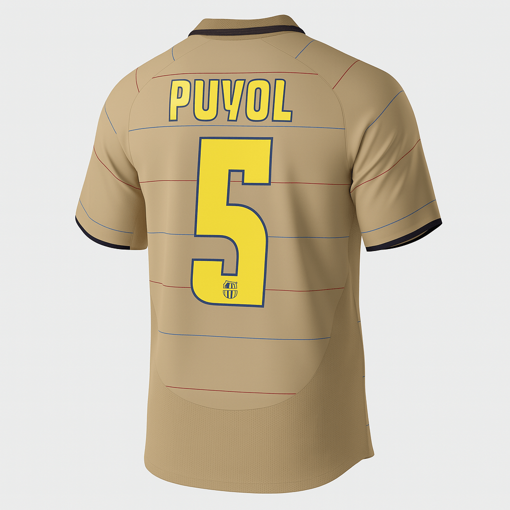 2003–05 Barcelona Away Puyol #5 (Feels Like New) - Size XL