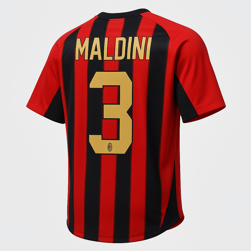 2004–05 AC Milan Home Maldini #3 (Feels Like New) - Size M
