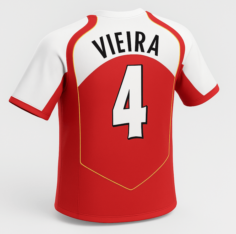 2004–05 Arsenal Home Vieira #4 (Feels Like New) - Size L - image 1