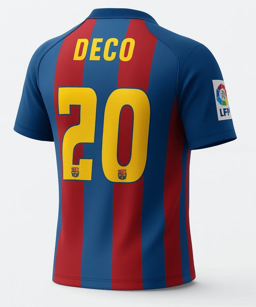 2004–05 Barcelona Home Deco #20 (Feels Like New) - Size XS