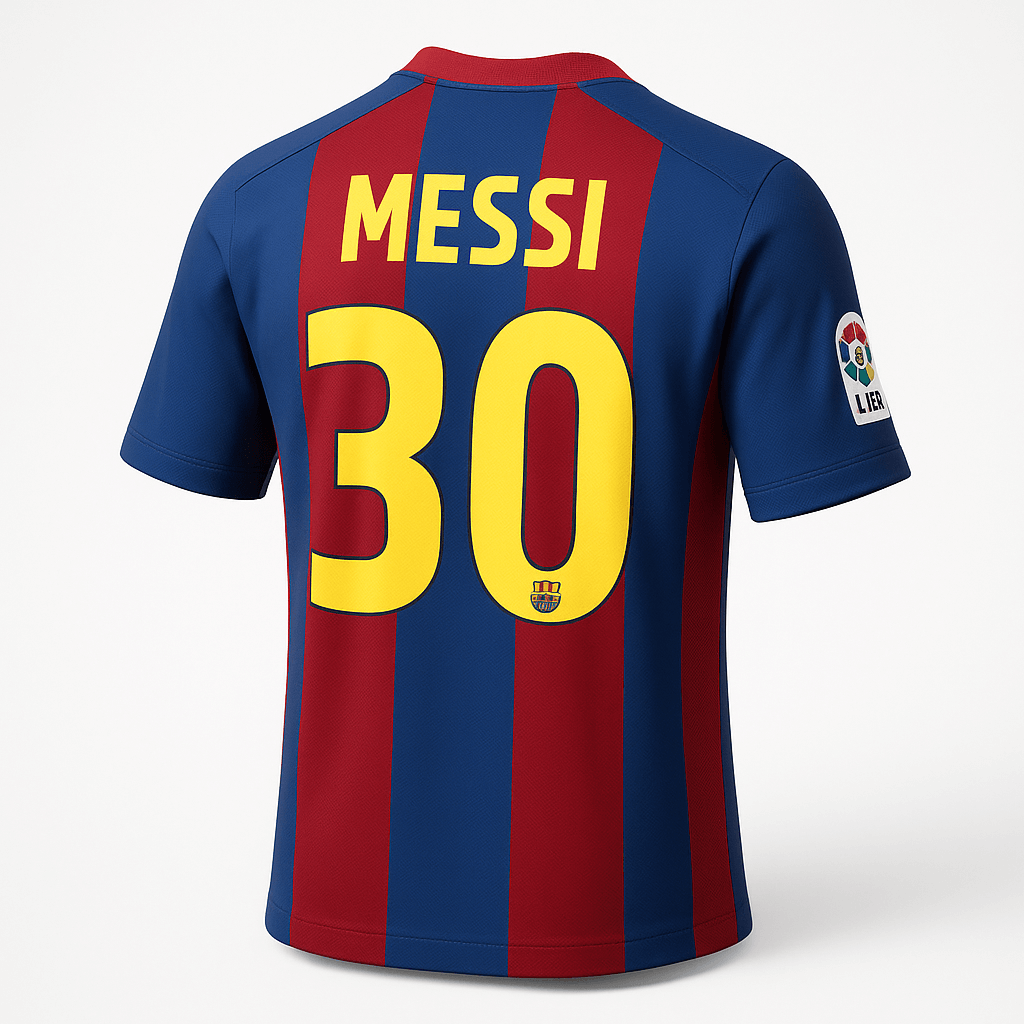 2004–05 Barcelona Home Messi #30 (Feels Like New) - Size M