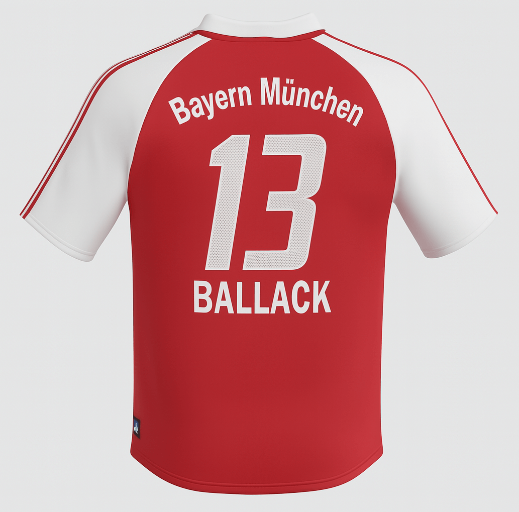 2004–05 Bayern Munich Home Ballack #13 (Feels Like New) - Size L