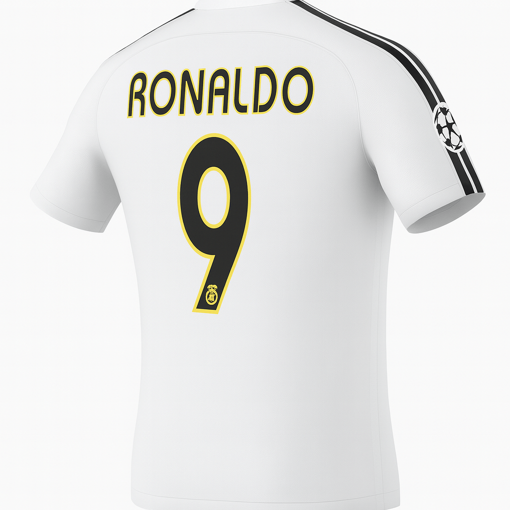 2004–05 Real Madrid Home Ronaldo #9 (Feels Like New) - Size M