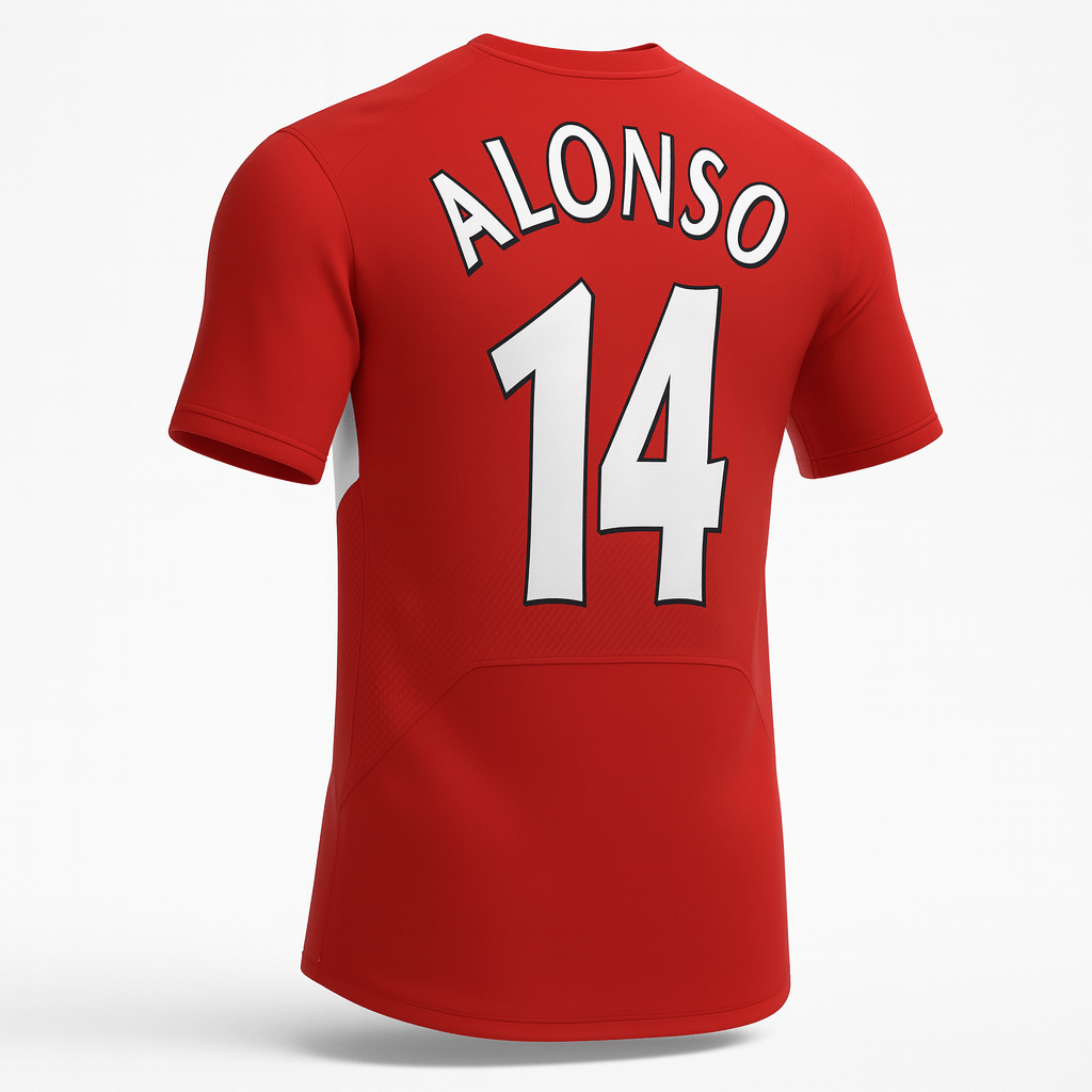 2004–06 Liverpool Home Alonso #14 (Feels Like New) - Size XS