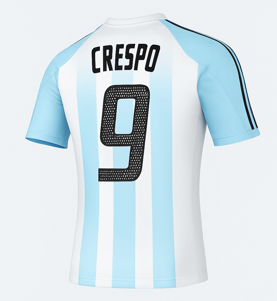 2004 Argentina Home Crespo #9 (Feels Like New) - Size XXL