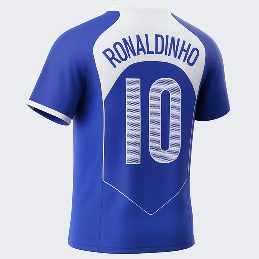 2004 Brazil Away Ronaldinho #10 (Feels Like New) - Size XXL
