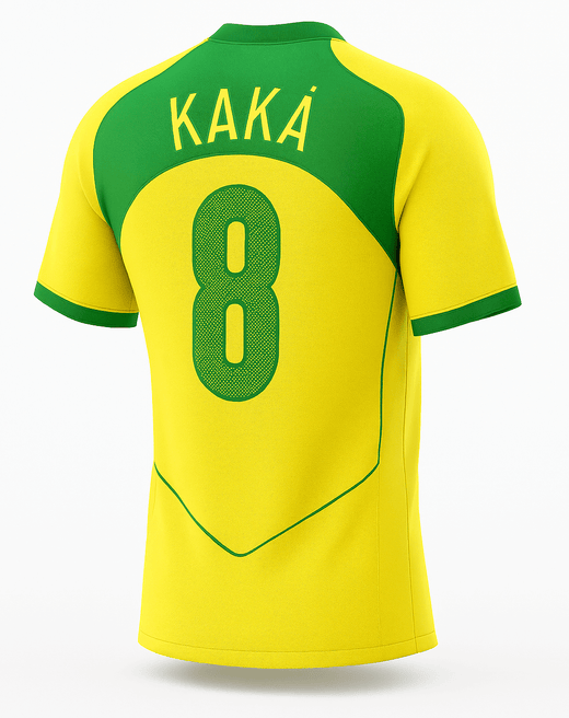 2004 Brazil Home Kaka #8 (Feels Like New) - Size XS