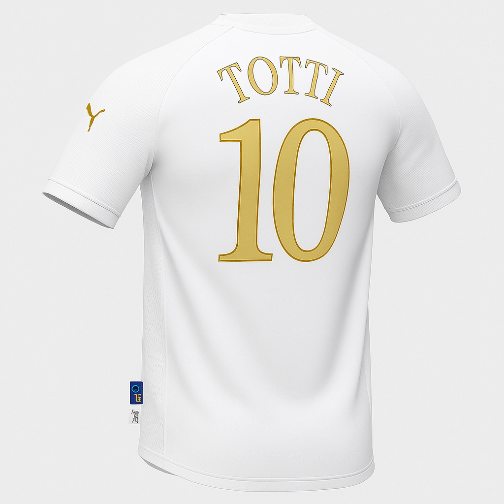 2004 Italy Away Totti #10 (Feels Like New) - Size XS