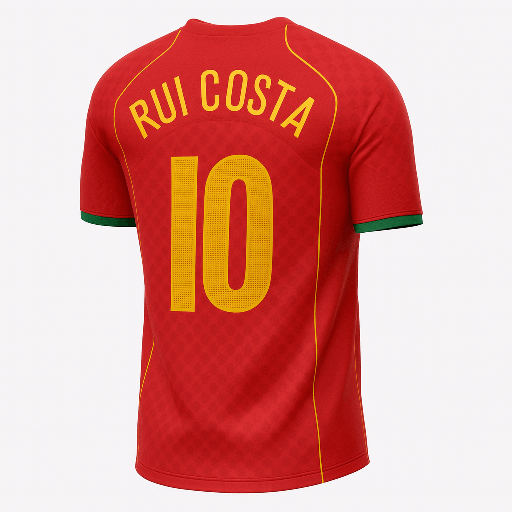 2004 Portugal Home Rui Costa #10 (Feels Like New) - Size L