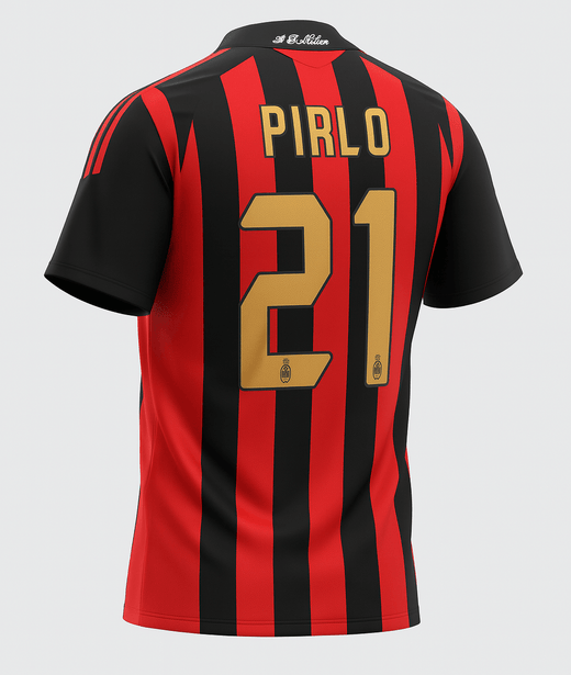 2005–06 AC Milan Home Pirlo #21 (Feels Like New) - Size M