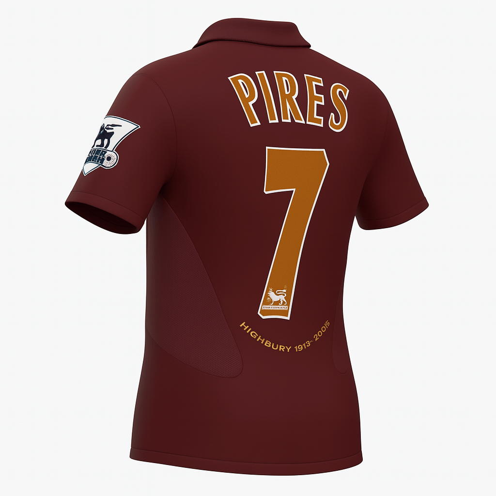 2005–06 Arsenal Home Pires #7 (Feels Like New) - Size XXL