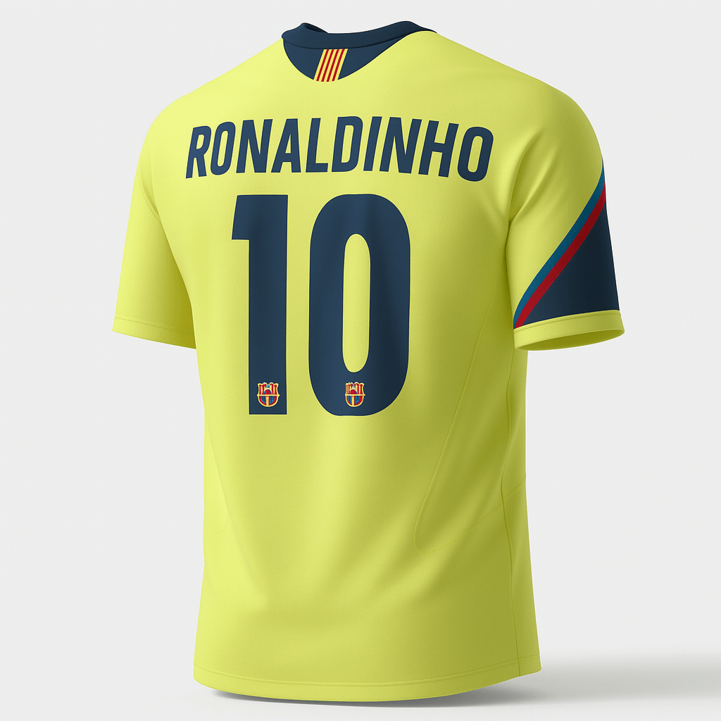2005–06 Barcelona Away Ronaldinho #10 (Feels Like New) - Size M