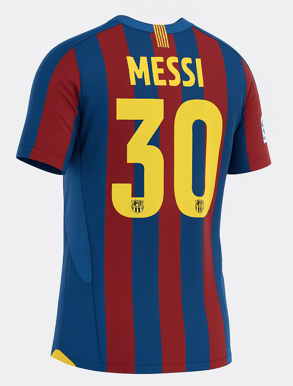 2005–06 Barcelona Home Messi #30 (Feels Like New) - Size L