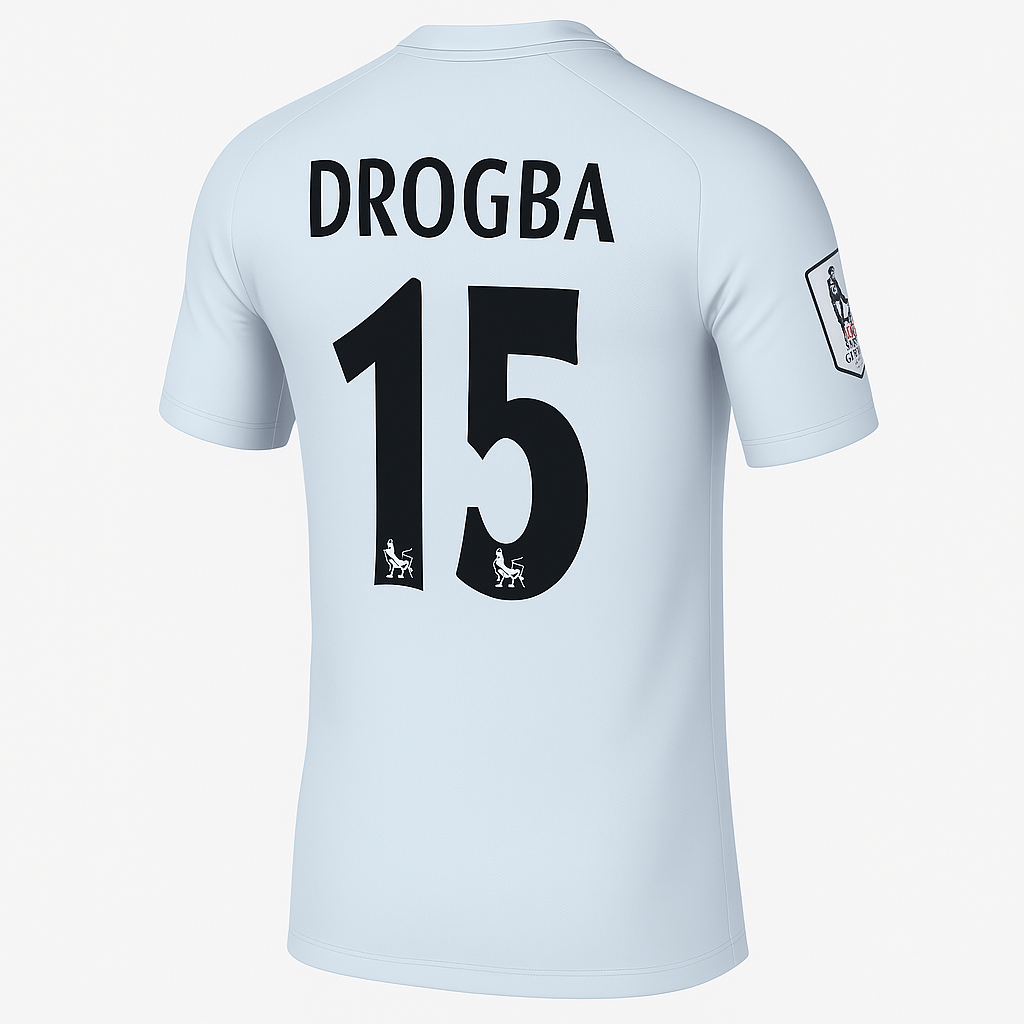 2005–06 Chelsea Away Drogba #15 (Feels Like New) - Size XXL