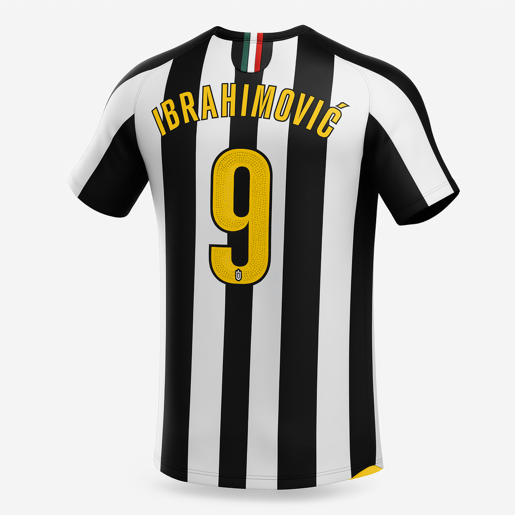 2005–06 Juventus Home Ibrahimovic #9 (Feels Like New) - Size M