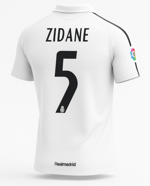 2005–06 Real Madrid Home Zidane #5 (Feels Like New) - Size L