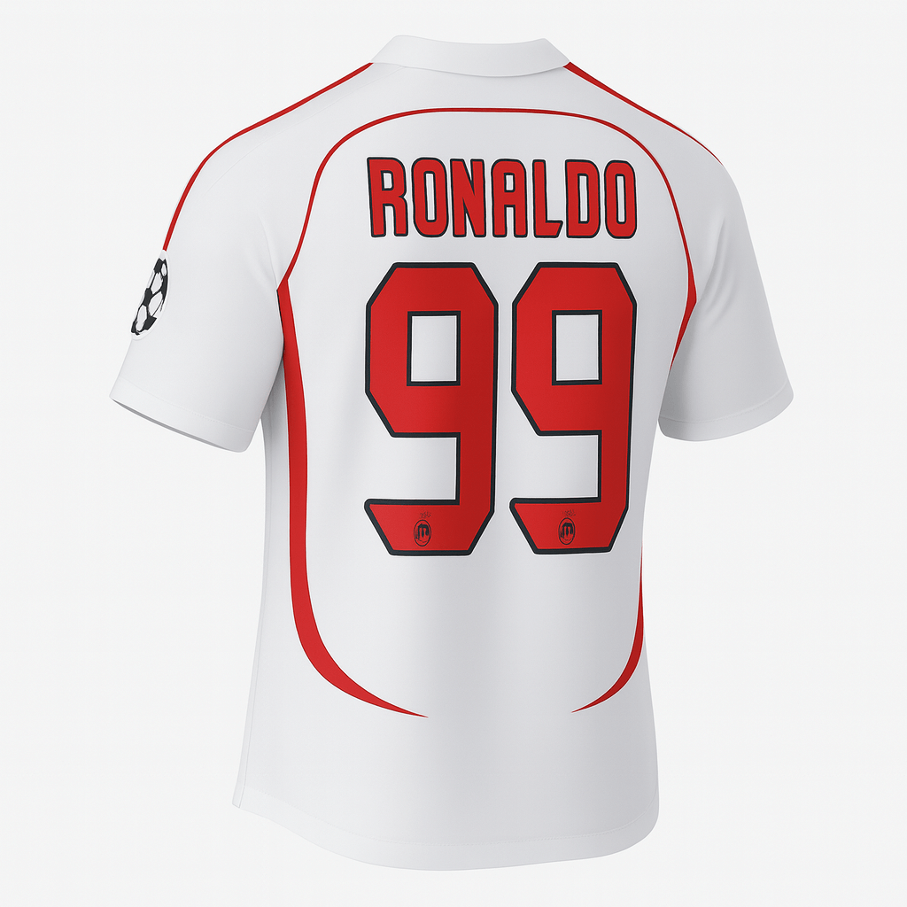 2006–07 AC Milan Away Ronaldo #99 (New) - Size XS