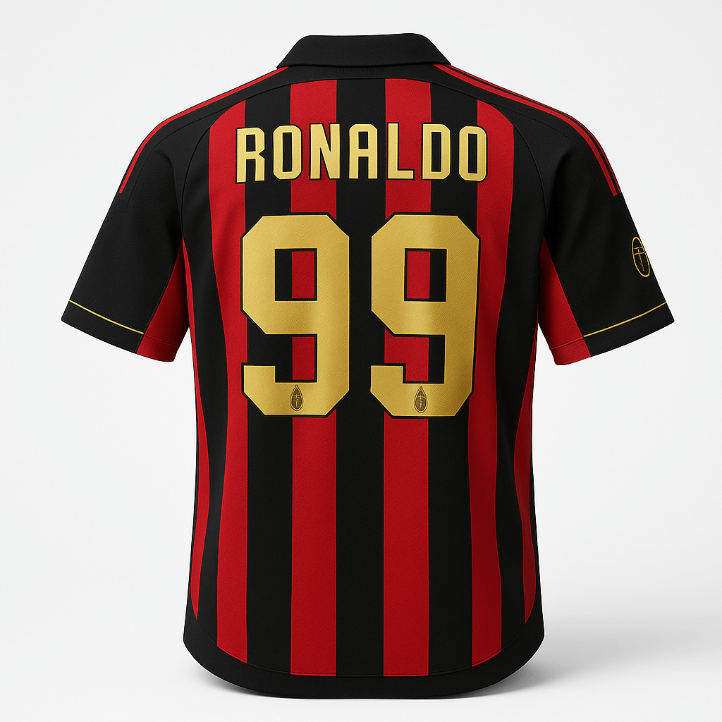 2006–07 AC Milan Home Ronaldo #99 (New) - Size M