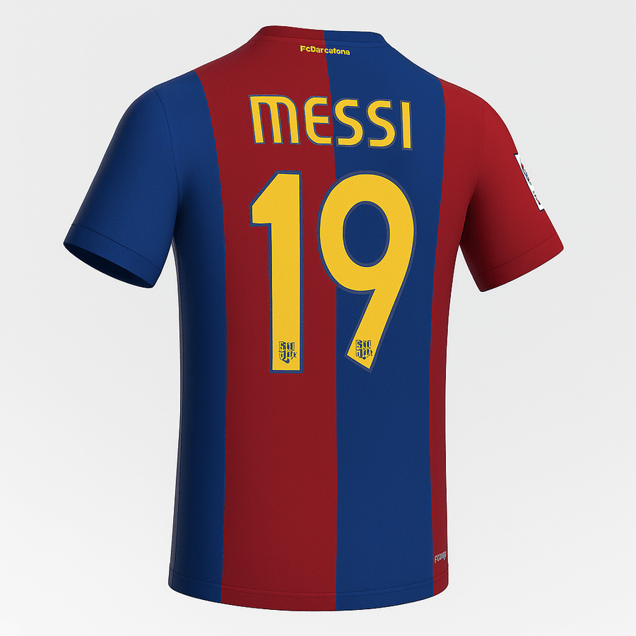 2006–07 Barcelona Home Messi #19 (New) - Size L - image 1