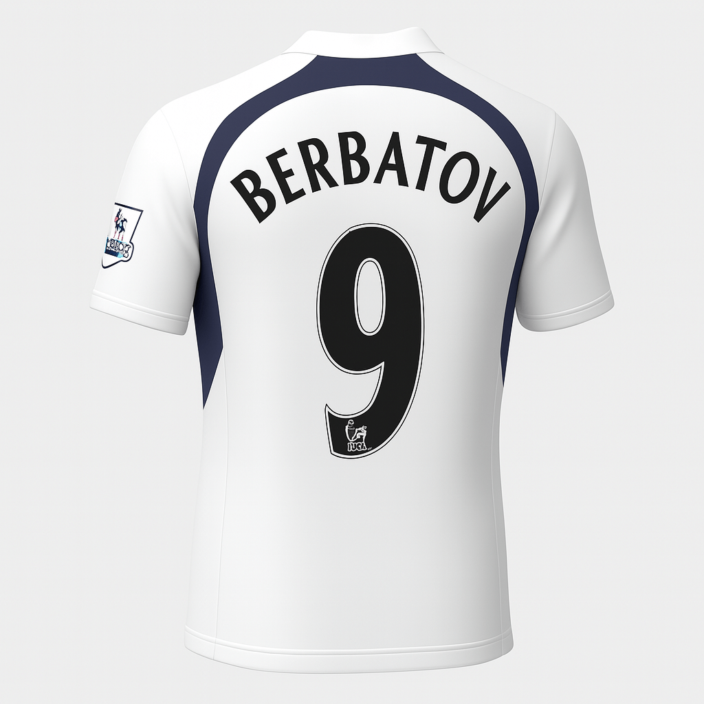 2006–07 Tottenham Home Berbatov #9 (New) - Size XXL