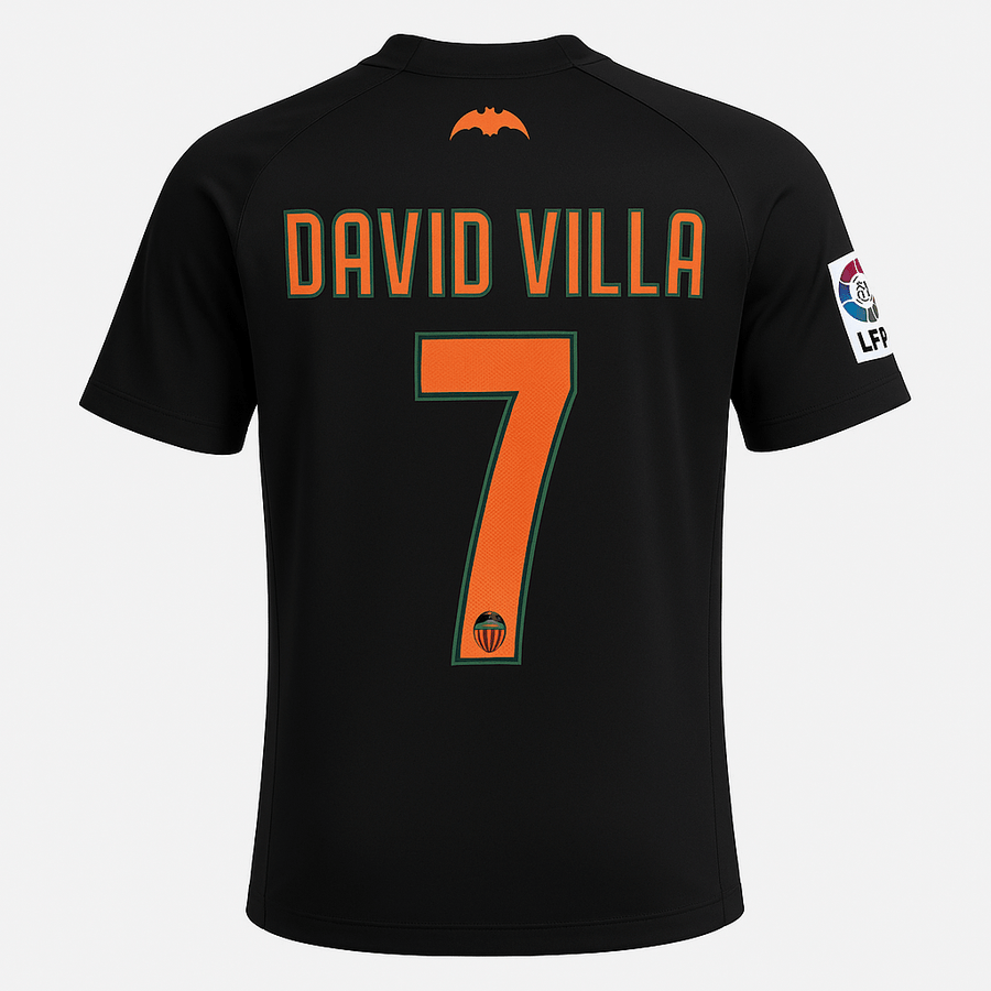 2006–07 Valencia Away David Villa #7 (New) - Size XL - image 1
