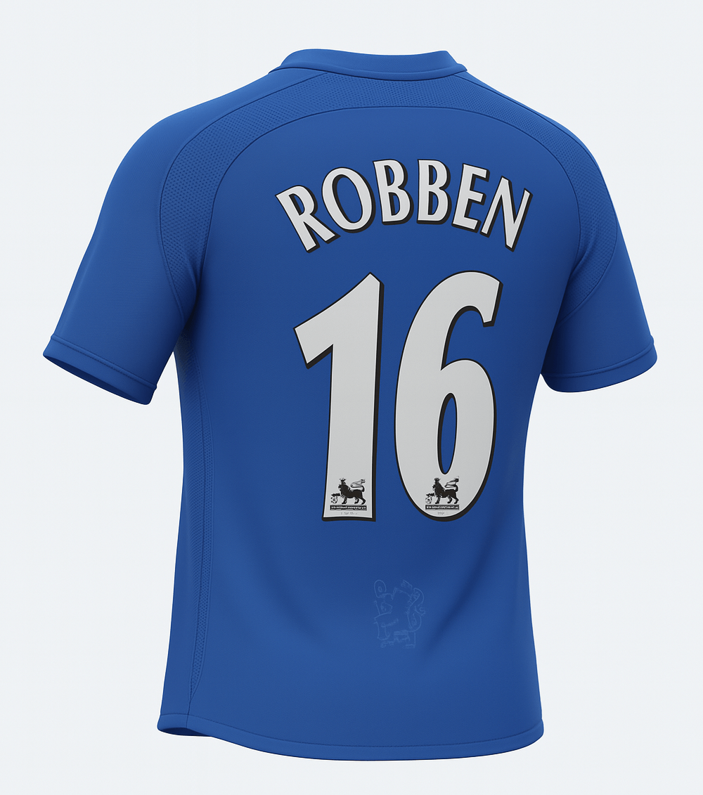 2006–08 Chelsea Home Robben #16 (New) - Size M