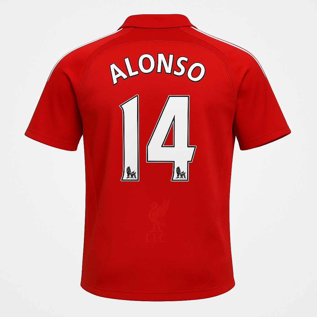 2006–08 Liverpool Home Alonso #14 (New) - Size S