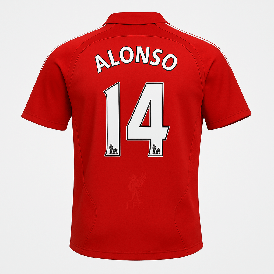 2006–08 Liverpool Home Alonso #14 (New) - Size S - image 1