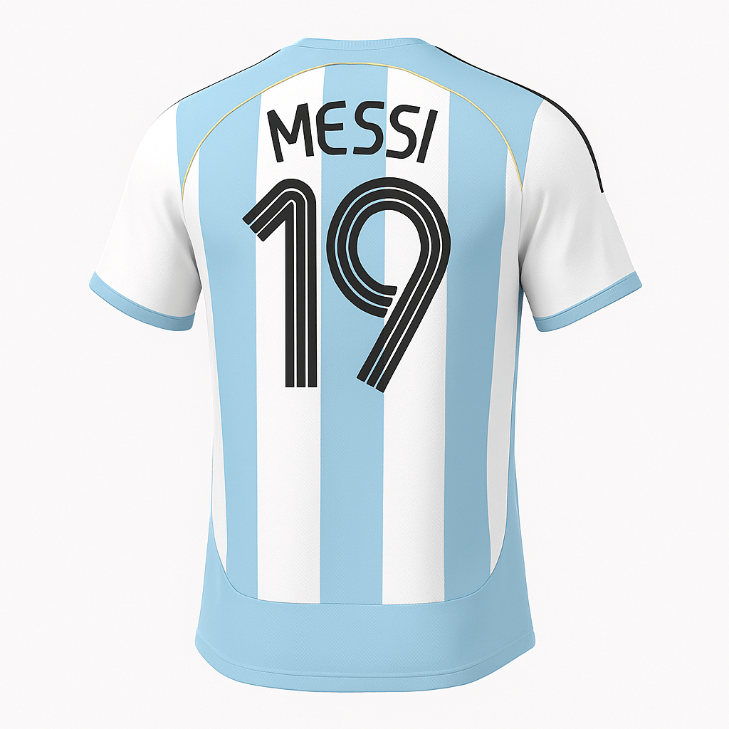 2006 Argentina Home Messi #19 (New) - Size M