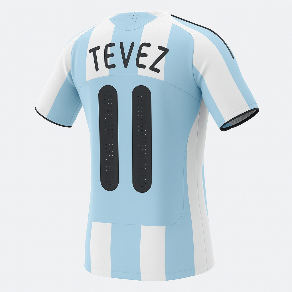 2006 Argentina Home Tevez #11 (New) - Size XS
