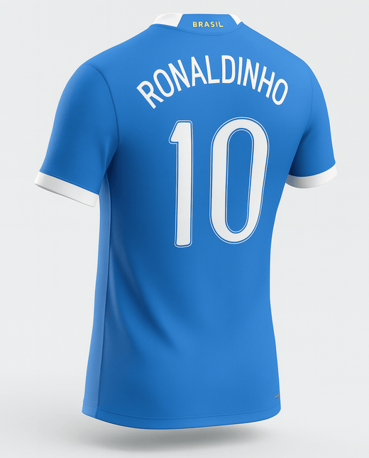 2006 Brazil Away Ronaldinho #10 (New) - Size XS