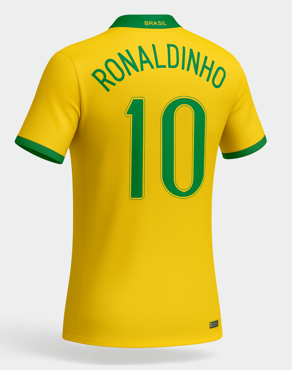 2006 Brazil Home Ronaldinho #10 (New) - Size M