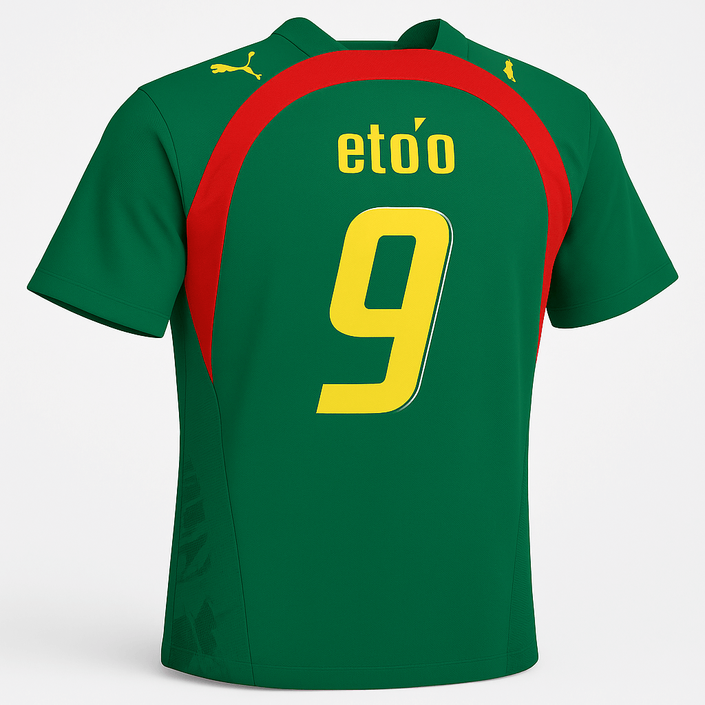 2006 Cameroon Home Eto'o #9 (New) - Size XL