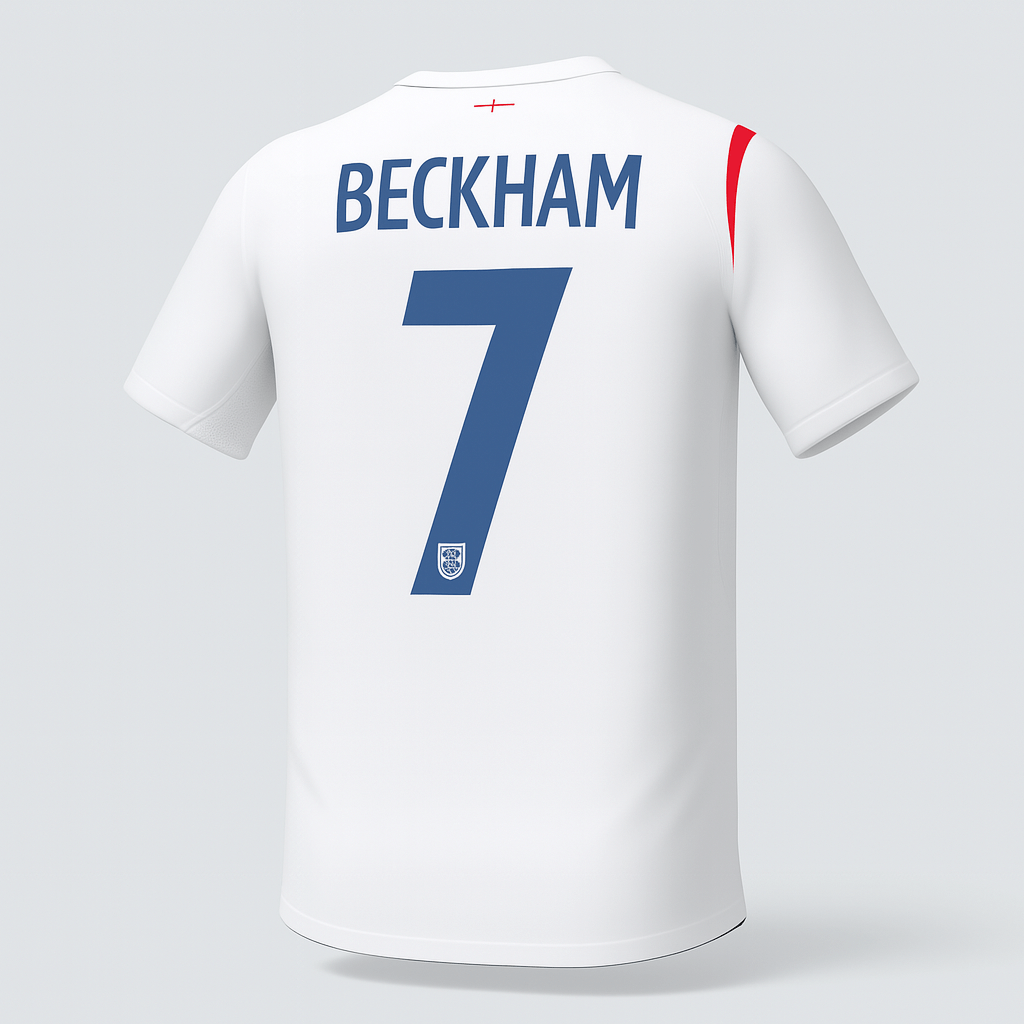 2006 England Home Beckham #7 (New) - Size M