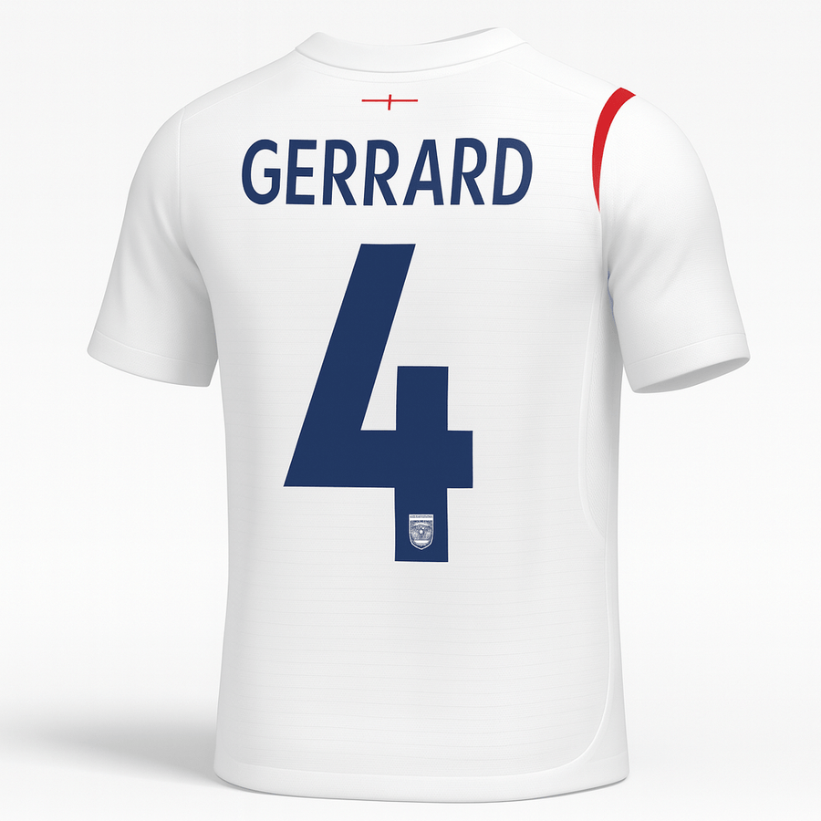 2006 England Home Gerrard #8 (New) - Size L - image 1