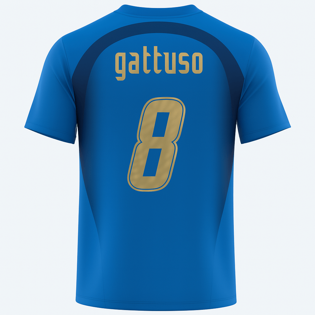 2006 Italy Home Gattuso #8 (New) - Size XXL