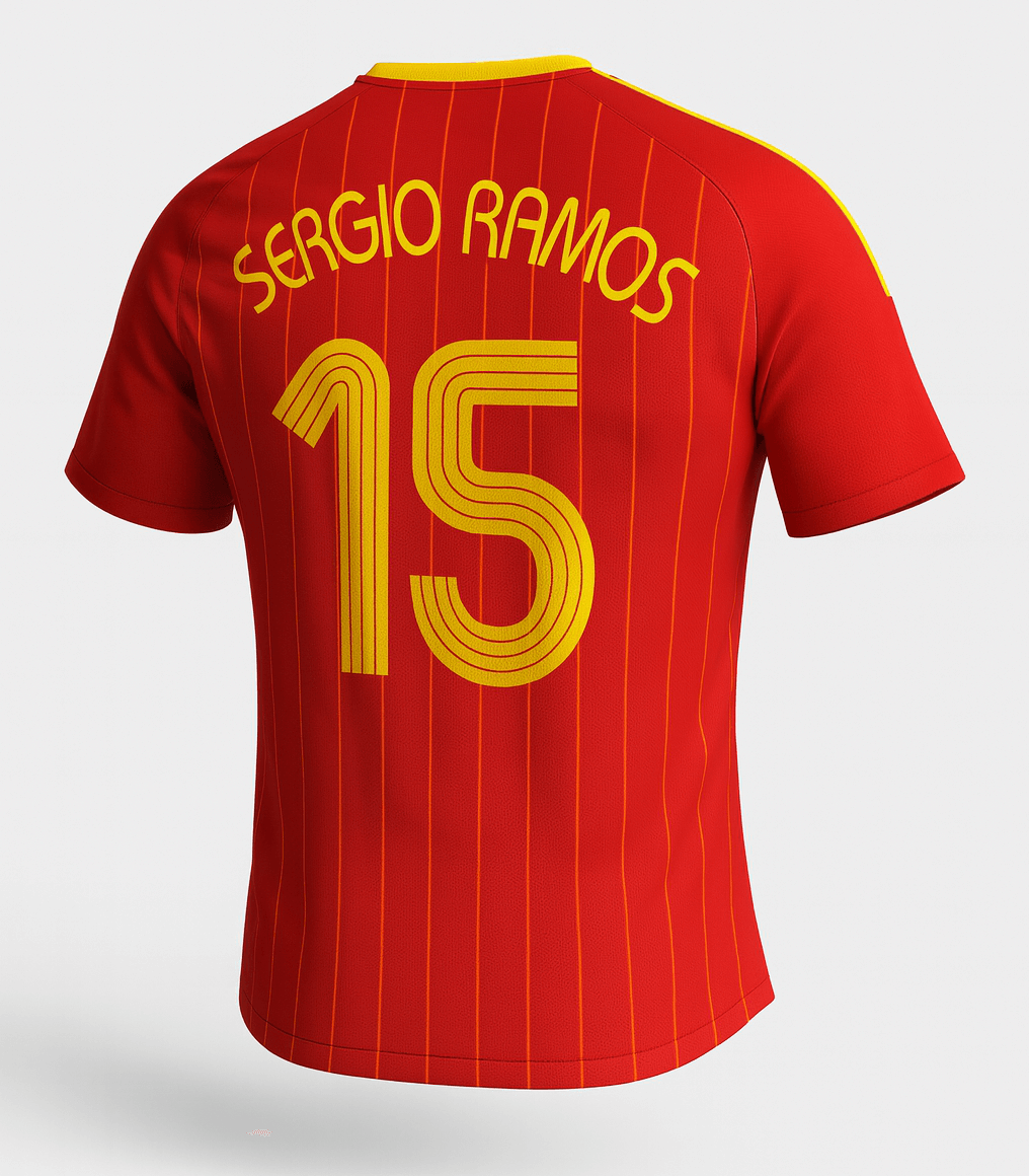 2006 Spain Home Sergio Ramos #15 (New) - Size XL