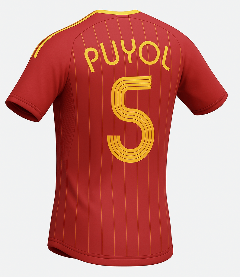 2006 Spain Home Puyol #5 (New) - Size M