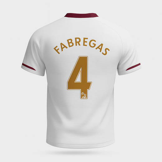 2007–08 Arsenal Away Fabregas #4 (New) - Size S
