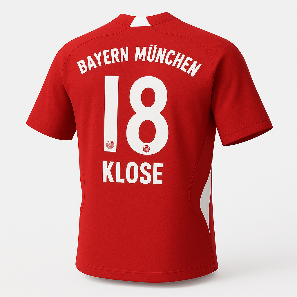 2007–08 Bayern Munich Home Klose #18 (New) - Size M