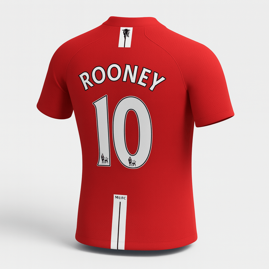 2007–08 Manchester United Home Rooney #10 (New) - Size M