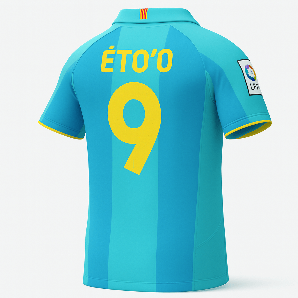 2007–09 Barcelona Away Eto'o #9 (New) - Size XL