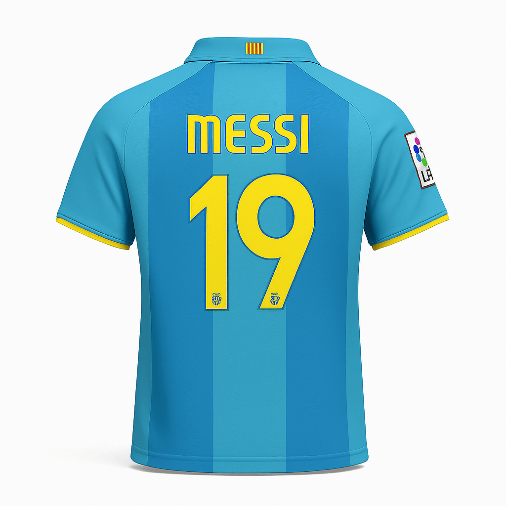 2007–09 Barcelona Away Messi #19 (New) - Size M