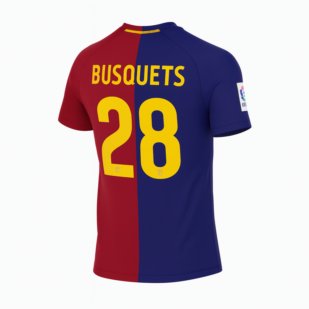 2008–09 Barcelona Home Busquets #28 (New) - Size L