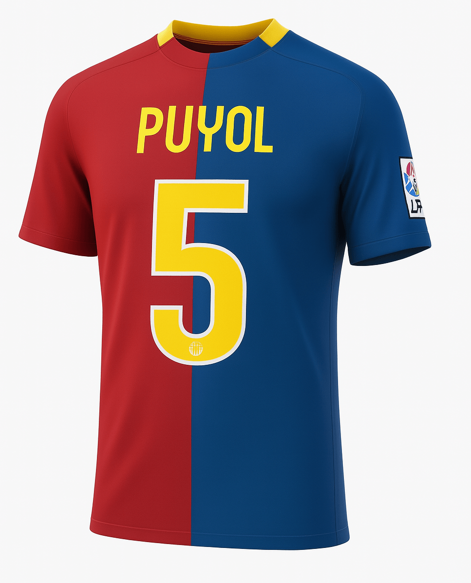 2008–09 Barcelona Home Puyol #5 (New) - Size L