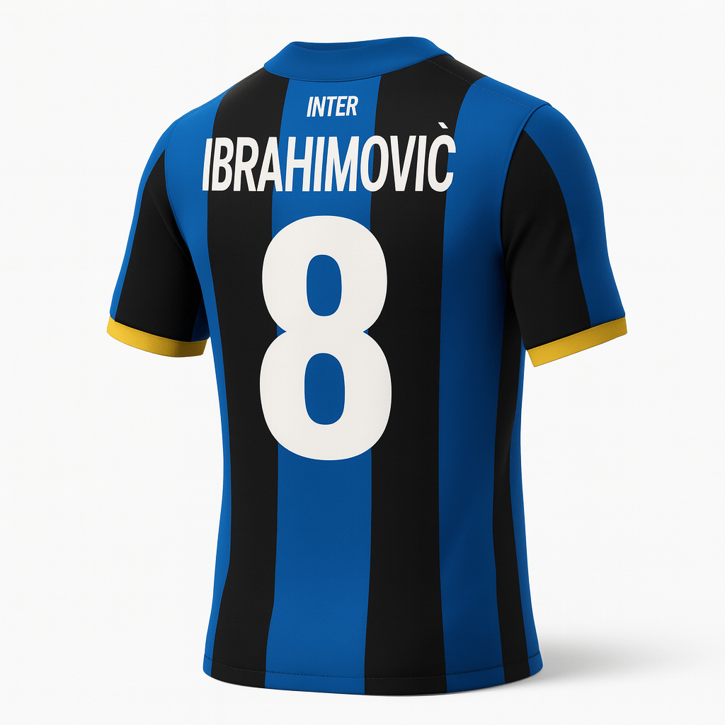 2008–09 Inter Milan Home Ibrahimovic #8 (New) - Size M