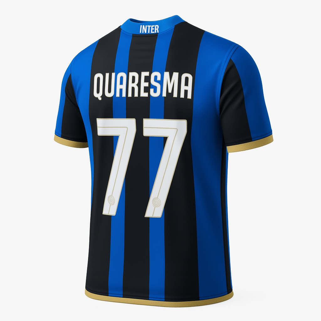 2008–09 Inter Milan Home Quaresma #77 (New) - Size S