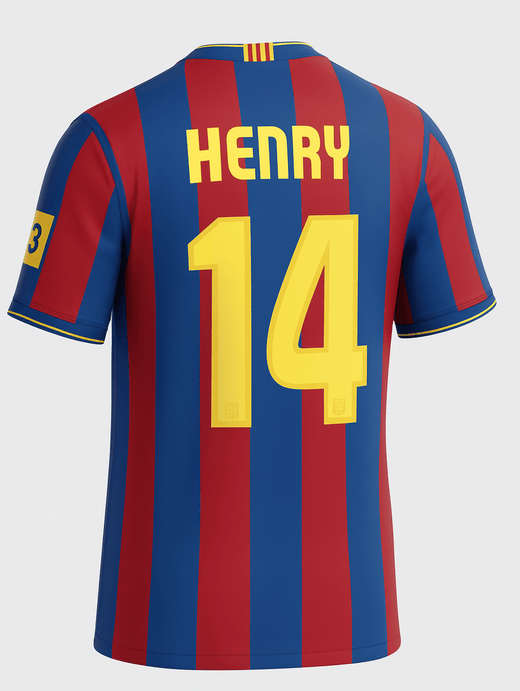 2009–10 Barcelona Home Henry #14 (New) - Size M